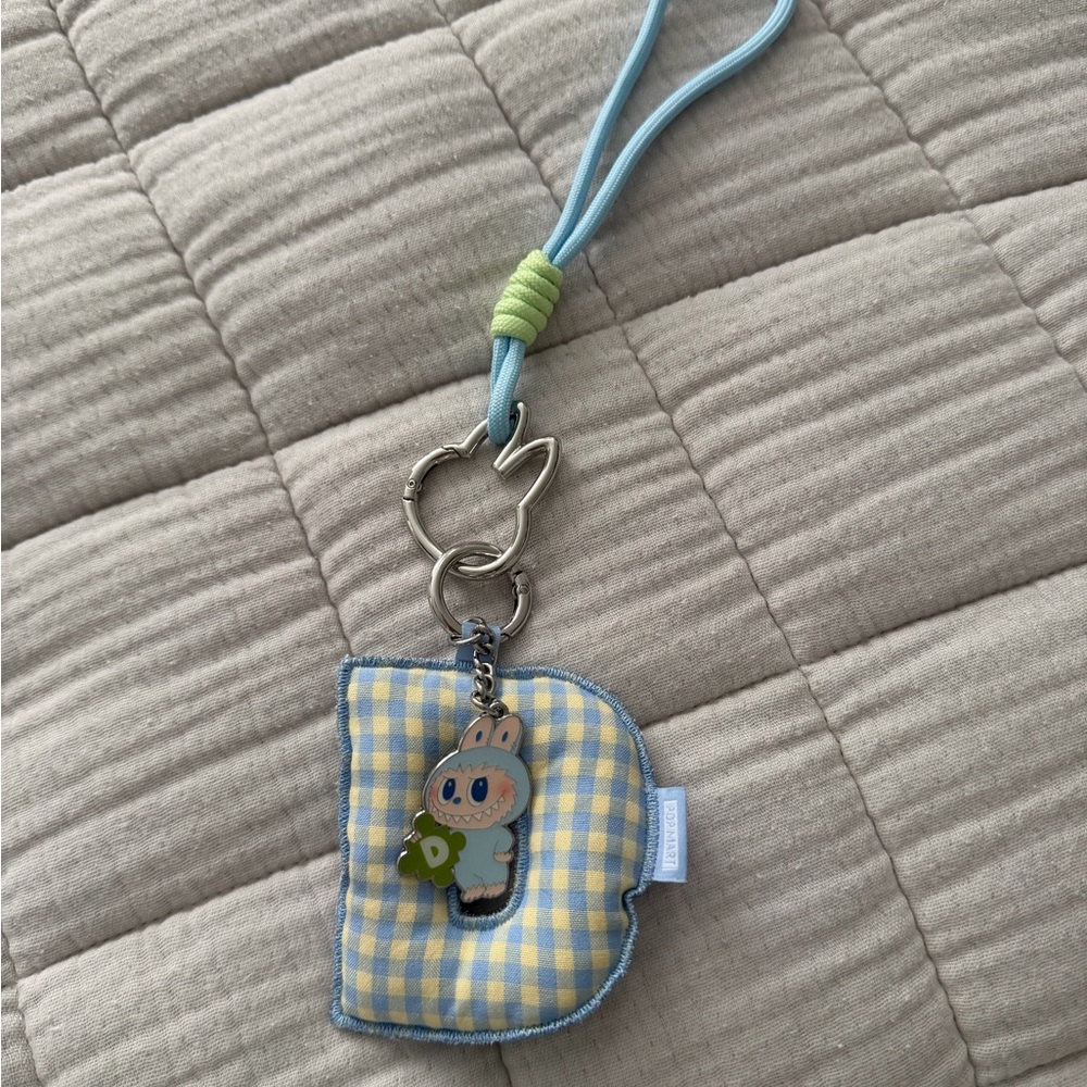 Labubu Authentic Letter “D” Keychain